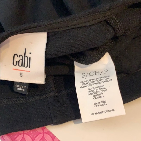 👠CAbi Its a Party Black Top Small - Picture 7 of 8